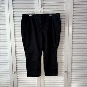 Worthington Black Cropped Pants | Size 18
